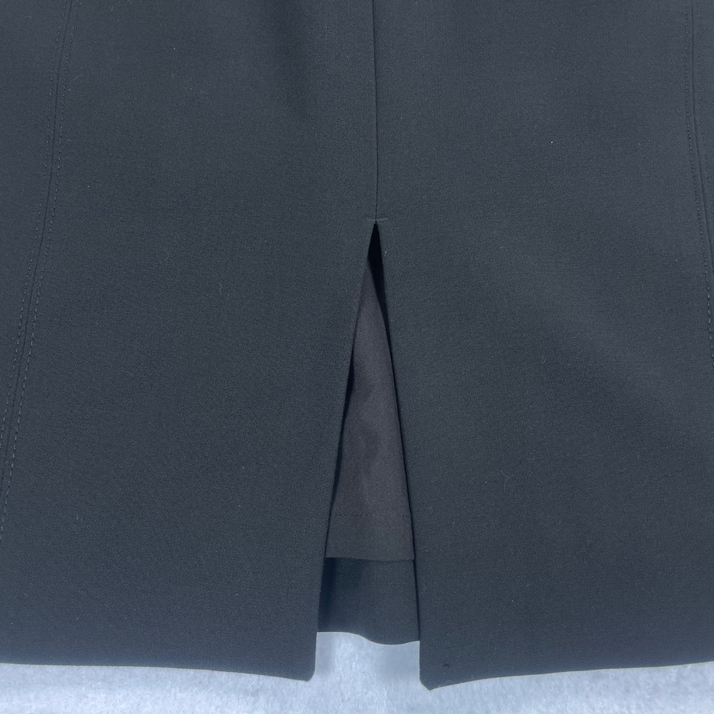White House Black Market Black Peplum Back Pencil Skirt Size 8 Workwear Business - Picture 7 of 11